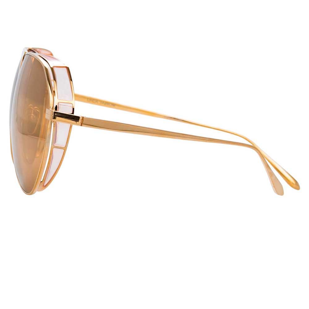 Color_LFL785C5SUN - Linda Farrow Matheson C5 Aviator Sunglasses