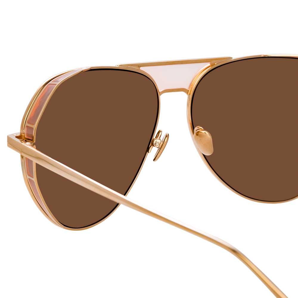 Color_LFL785C5SUN - Linda Farrow Matheson C5 Aviator Sunglasses