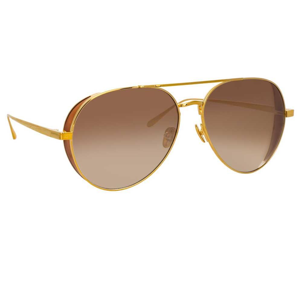Color_LFL792C4SUN - Linda Farrow Elgin C4 Aviator Sunglasses