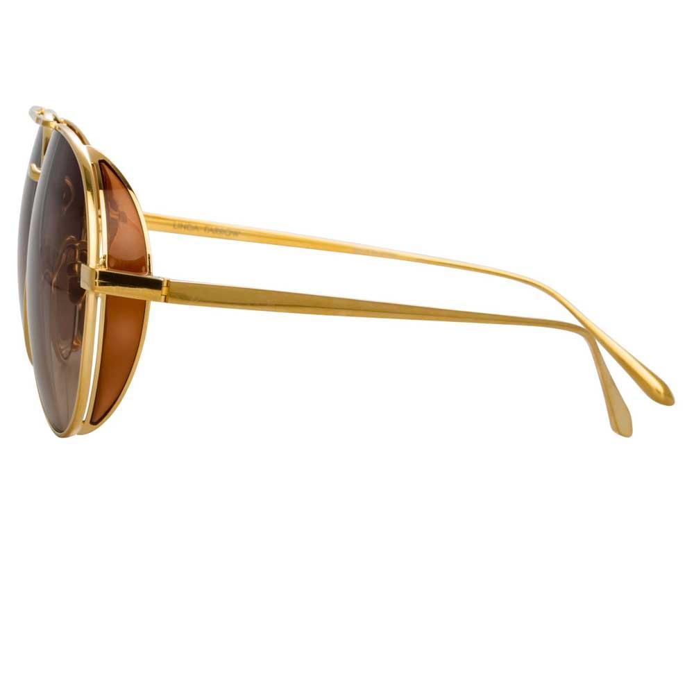 Color_LFL792C4SUN - Linda Farrow Elgin C4 Aviator Sunglasses