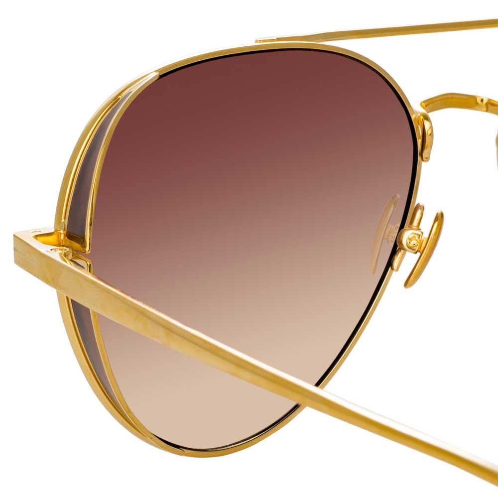 Color_LFL792C4SUN - Linda Farrow Elgin C4 Aviator Sunglasses