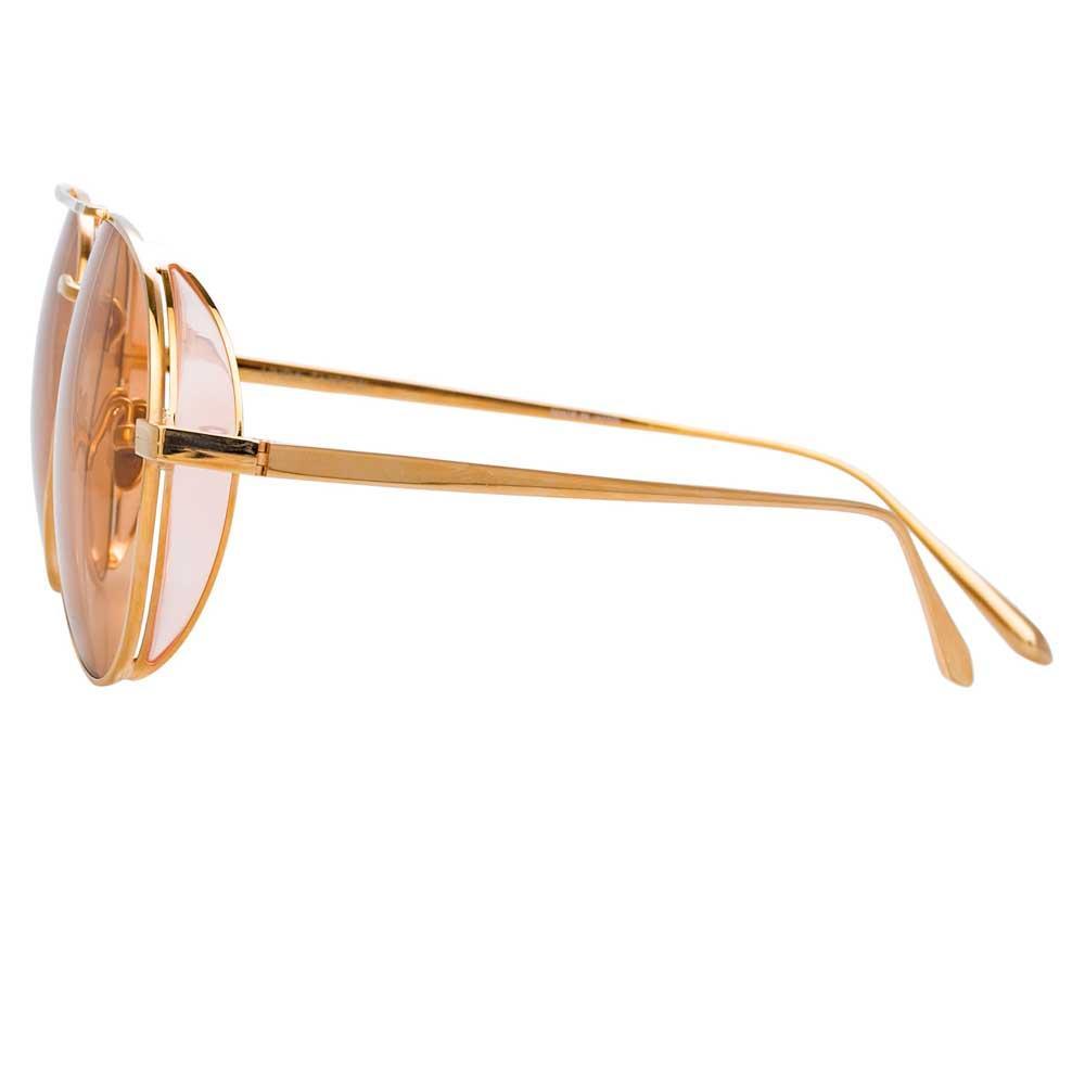 Color_LFL792C6SUN - Linda Farrow Elgin C6 Aviator Sunglasses