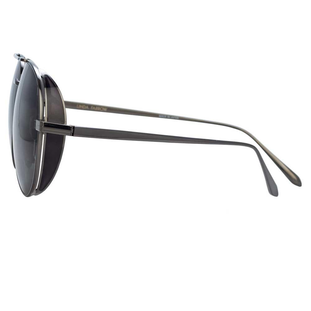 Color_LFL792C7SUN - Linda Farrow Elgin C7 Aviator Sunglasses