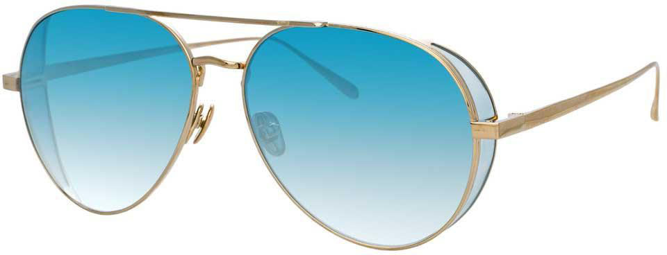 Color_LFL792C8SUN - Linda Farrow Elgin C8 Aviator Sunglasses