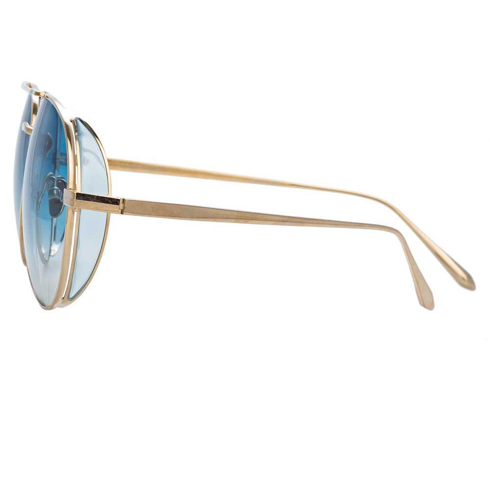 Color_LFL792C8SUN - Linda Farrow Elgin C8 Aviator Sunglasses