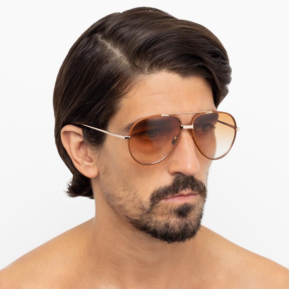 Color_LFL817C8SUN - Linda Farrow Salem C8 Aviator Sunglasses