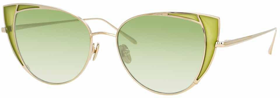 Color_LFL855C10SUN - Linda Farrow Des Vouex C10 Cat Eye Sunglasses