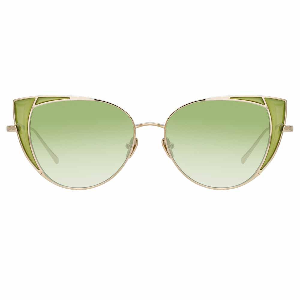 Color_LFL855C10SUN - Linda Farrow Des Vouex C10 Cat Eye Sunglasses