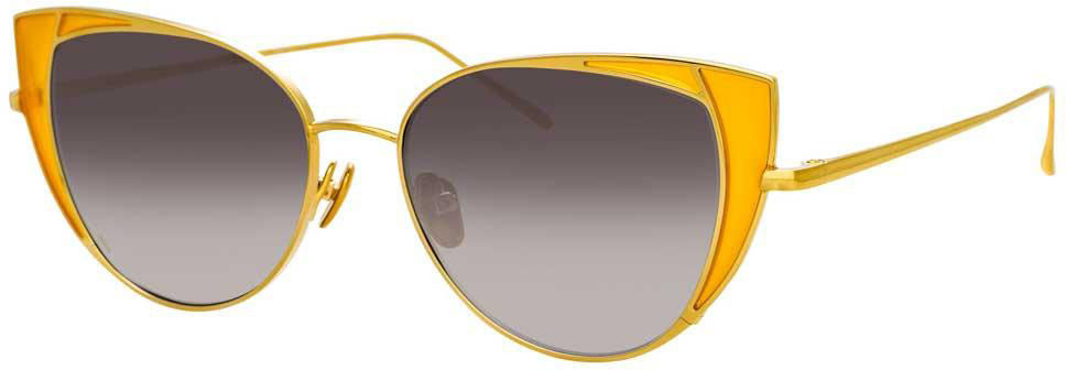 Color_LFL855C3SUN - Linda Farrow Des Vouex C3 Cat Eye Sunglasses