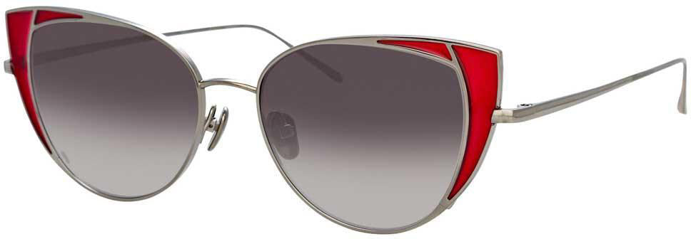 Color_LFL855C5SUN - Linda Farrow Des Vouex C5 Cat Eye Sunglasses