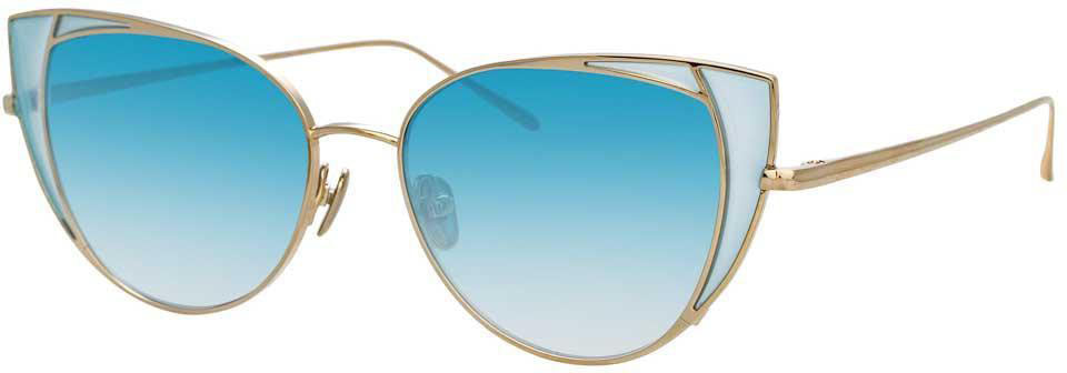 Color_LFL855C7SUN - Linda Farrow Des Vouex C7 Cat Eye Sunglasses