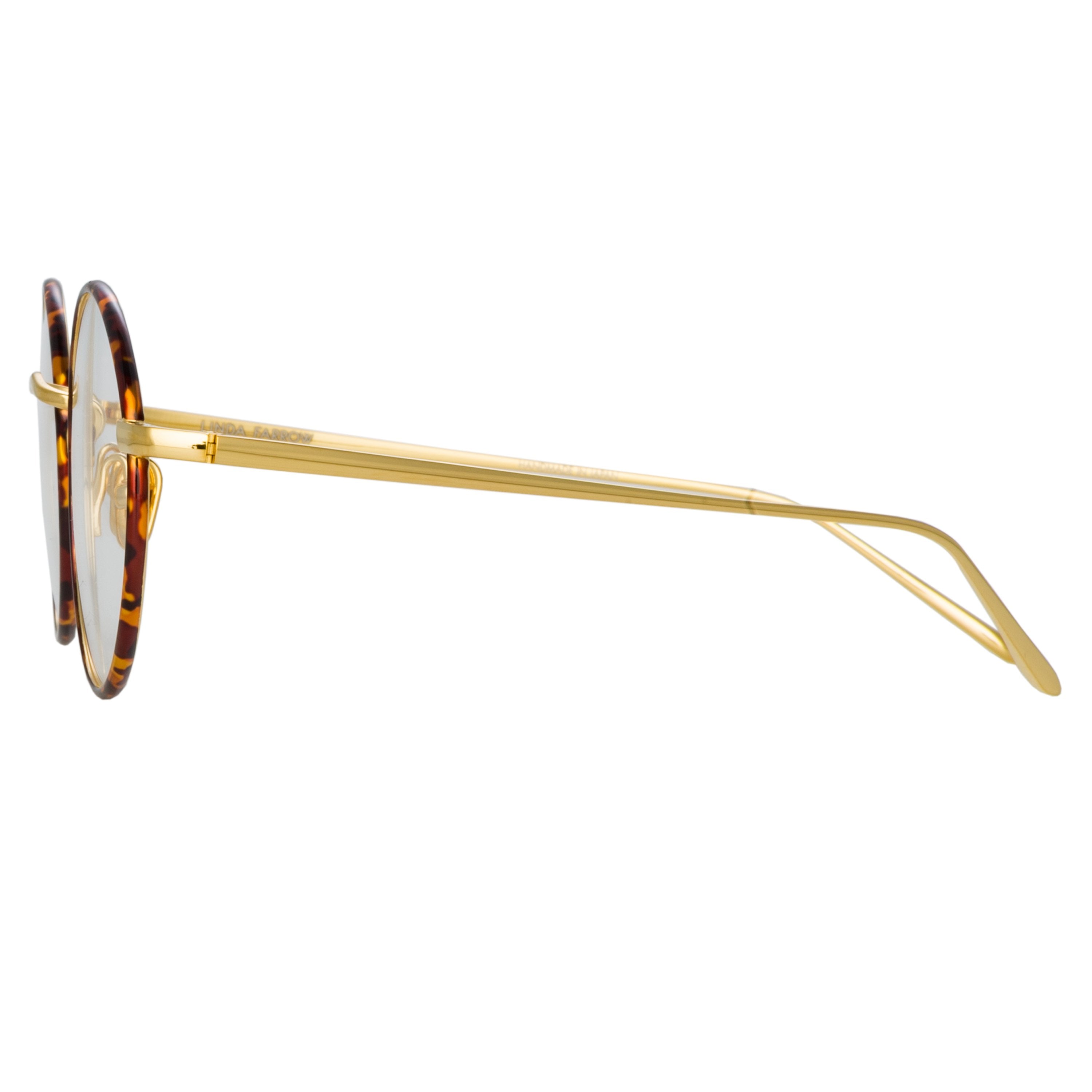 Color_LFL925C5OPT - Adams Oval Optical Frame in Yellow Gold and Tortoiseshell