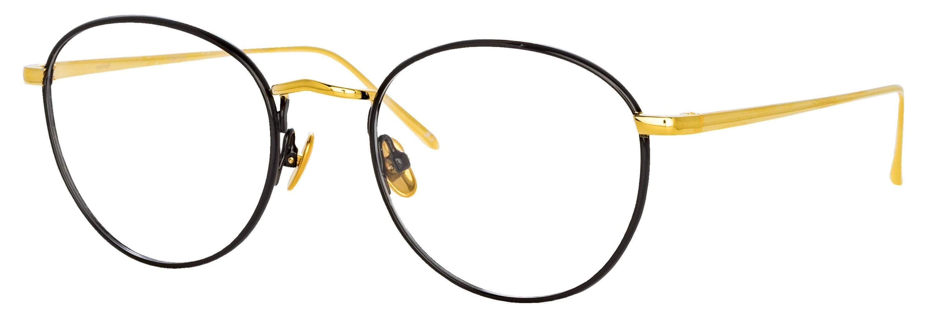 Color_LFL940C1OPT - Harrison Oval Optical Frame in Black and Yellow Gold