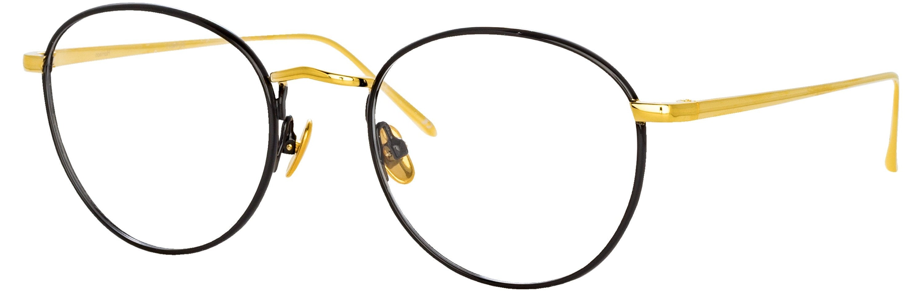 Color_LFL940C1OPT - Harrison Oval Optical Frame in Black and Yellow Gold