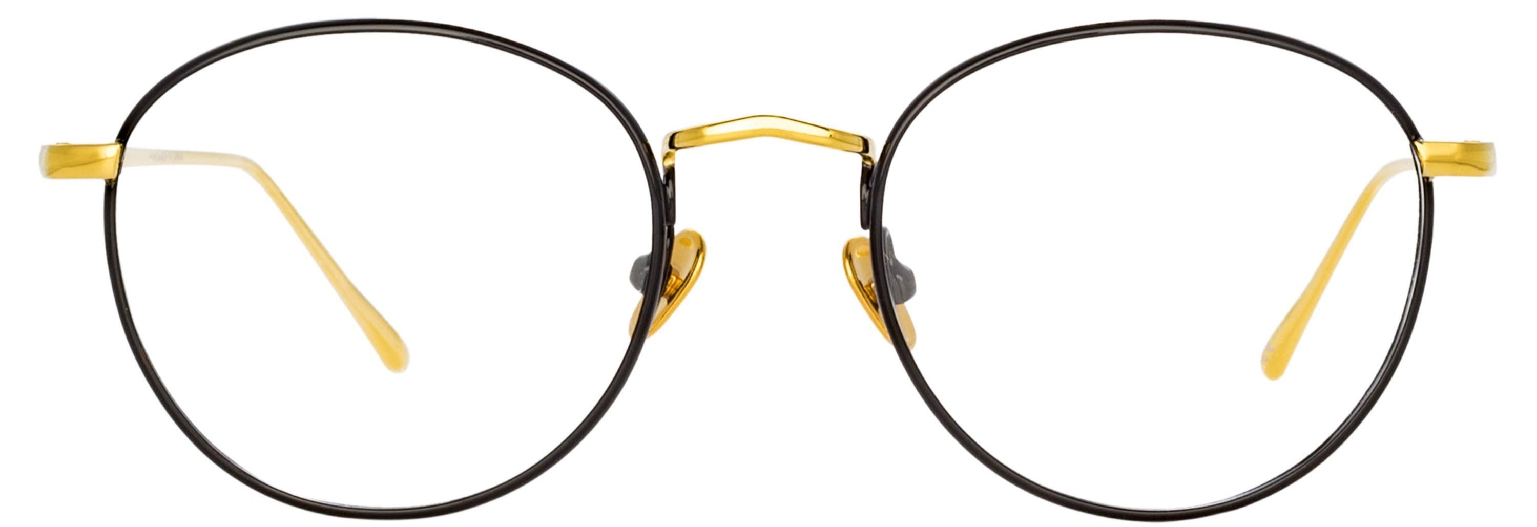 Color_LFL940C1OPT - Harrison Oval Optical Frame in Black and Yellow Gold