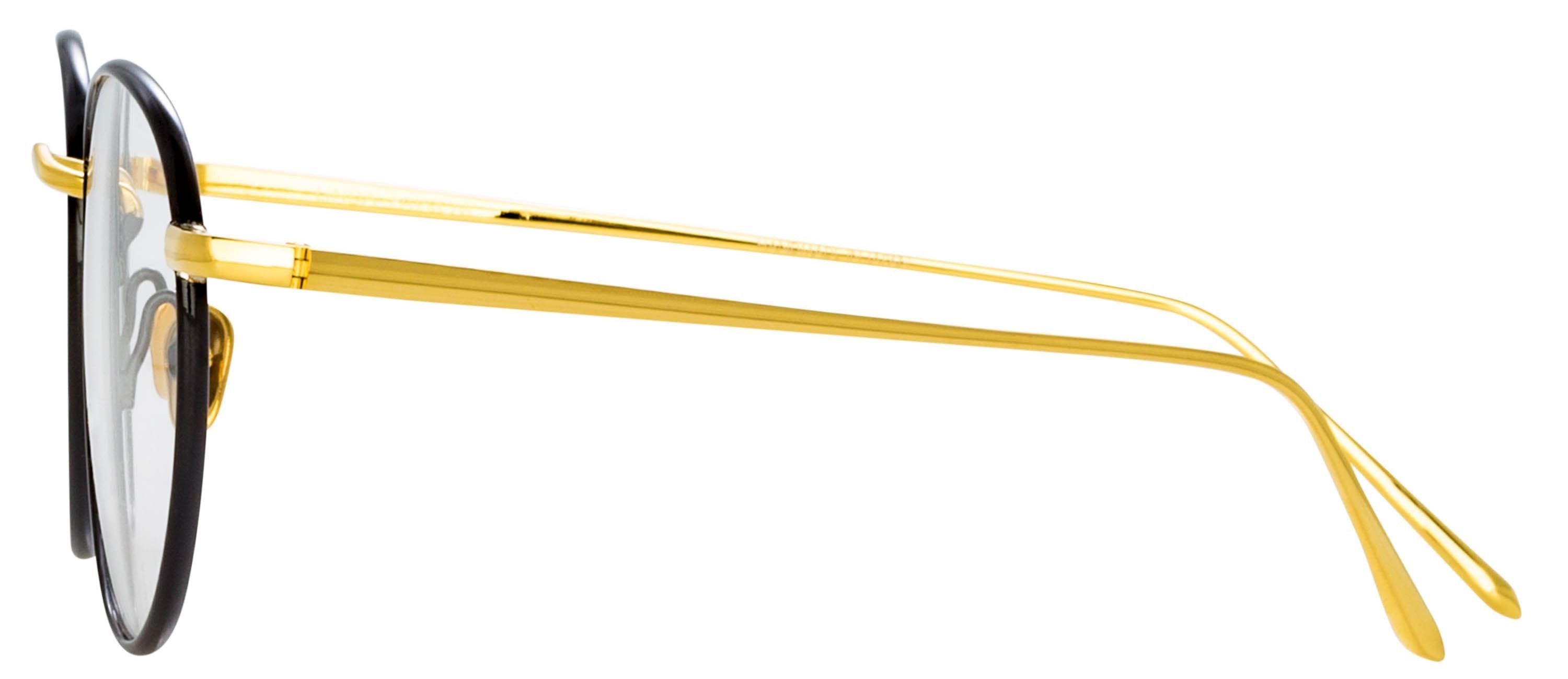 Color_LFL940C1OPT - Harrison Oval Optical Frame in Black and Yellow Gold