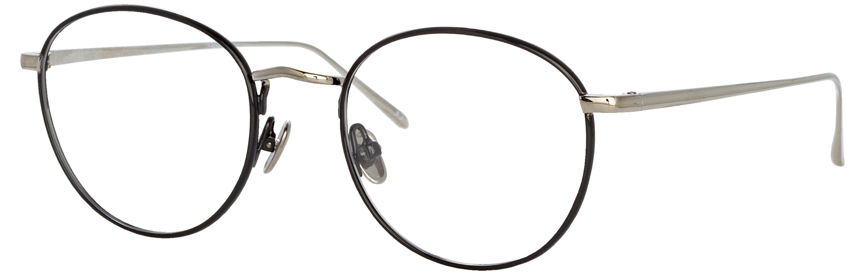Color_LFL940C2OPT - Harrison Oval Optical Frame in Black and White Gold