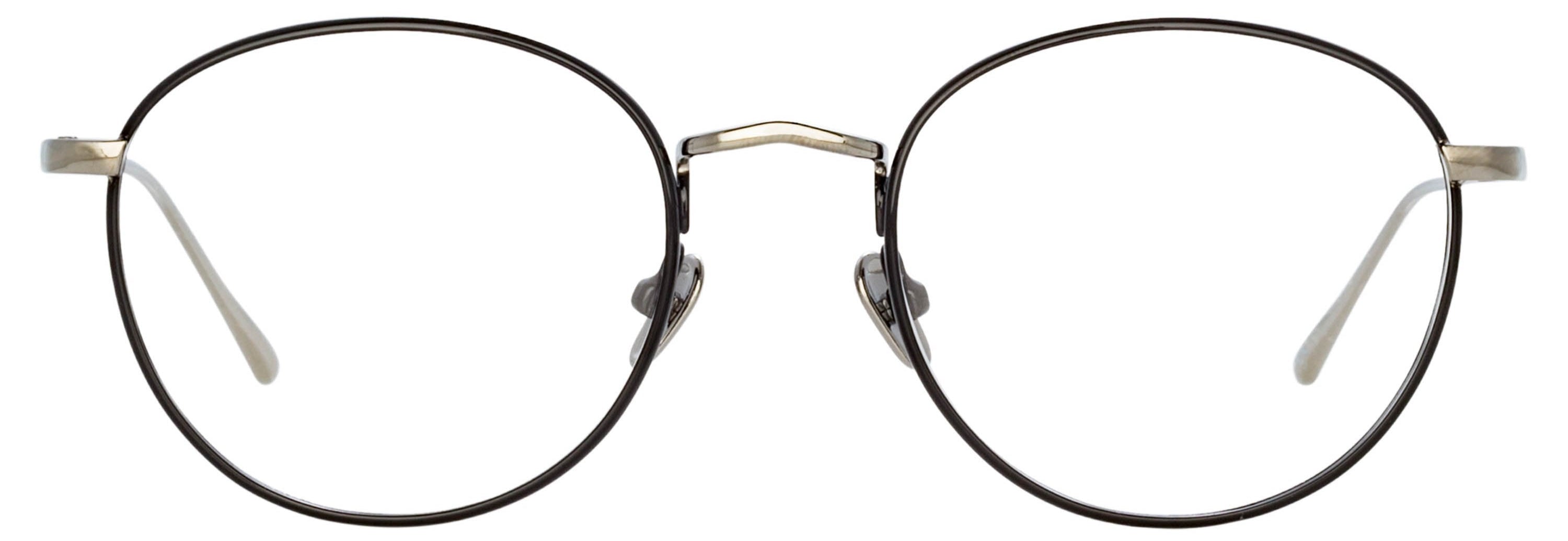 Color_LFL940C2OPT - Harrison Oval Optical Frame in Black and White Gold