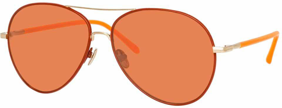 Color_LFL963C10SUN - Linda Farrow Diabolo C10 Aviator Sunglasses