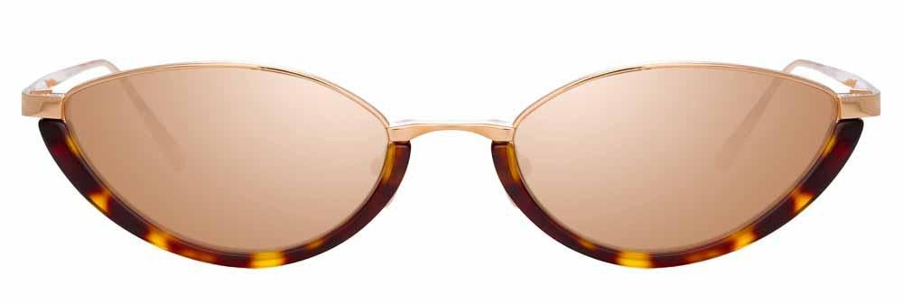 Color_LFL967C4SUN - Daisy Cat Eye Sunglasses in Rose Gold and Rose Gold