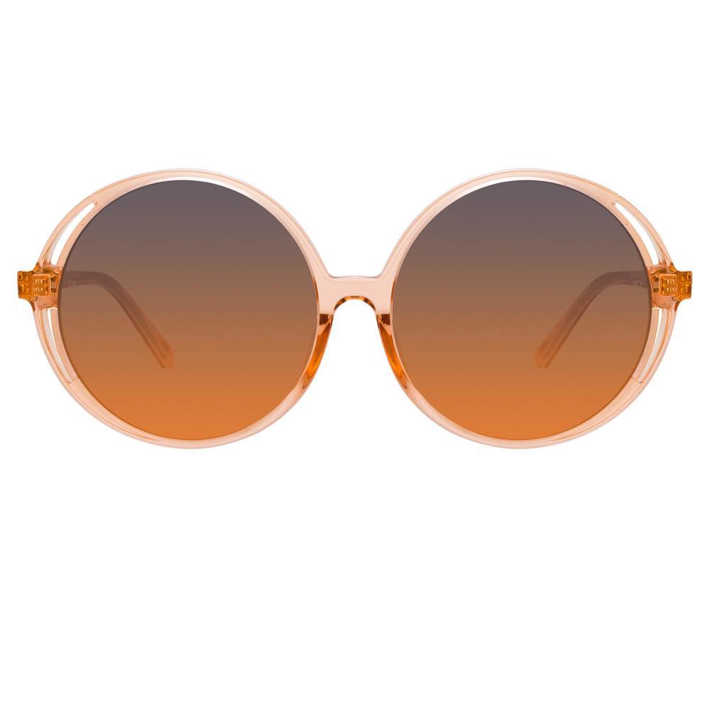 Color_LFL989C4SUN - Bianca Round Sunglasses in Orange