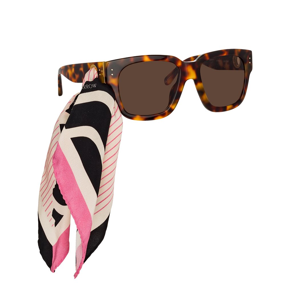 Color_LFLC1001C2SUN - Amber D-Frame Sunglasses in Tortoiseshell