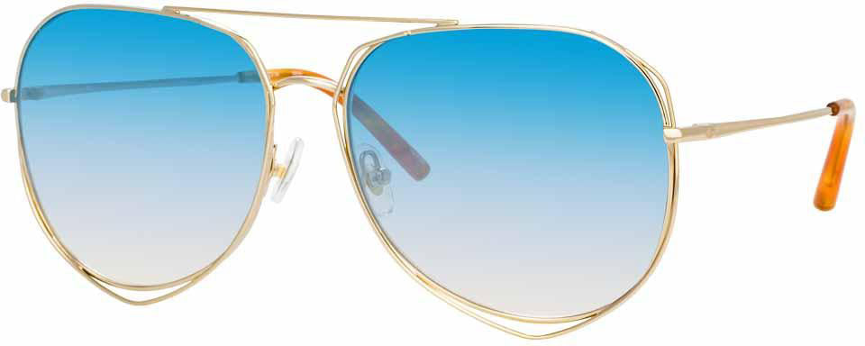 Color_MW222C9SUN - Matthew Williamson Heather C9 Aviator Sunglasses