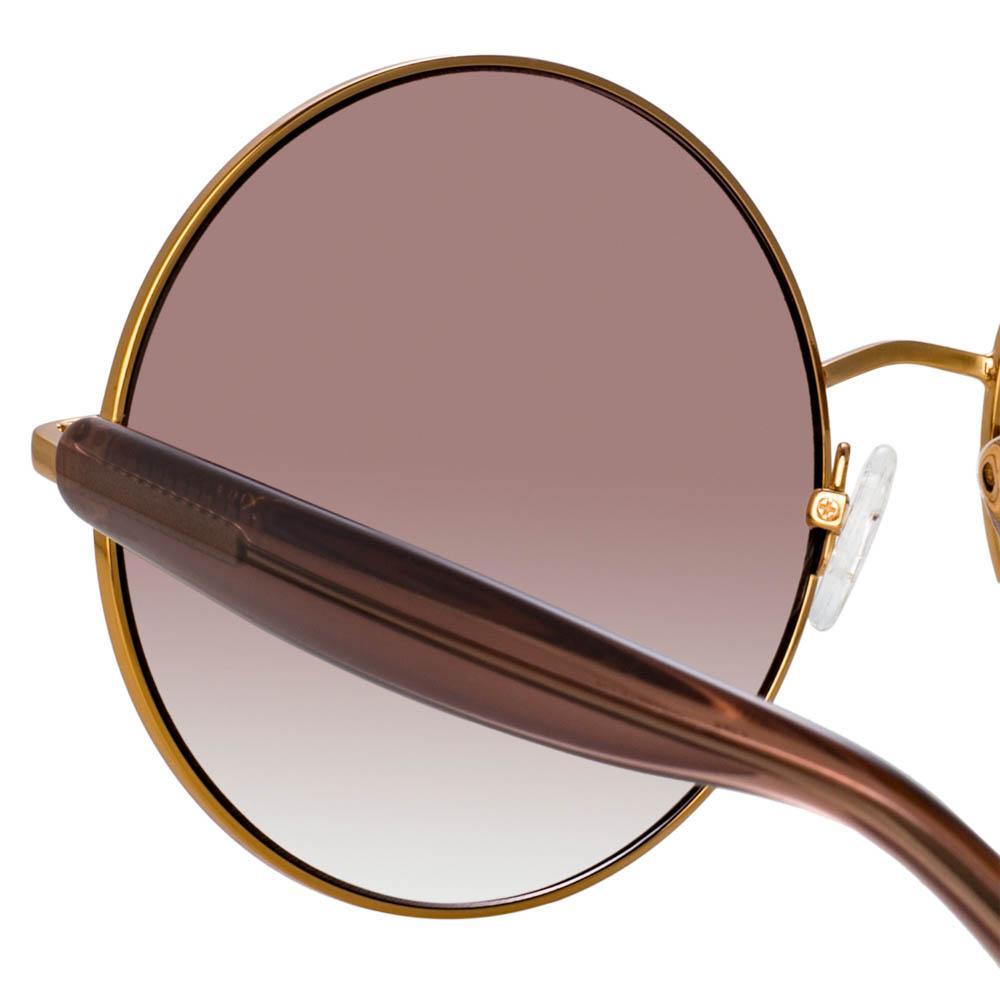 Color_MW260C1SUN - Matthew Williamson Posy Round Sunglasses in Rose Gold