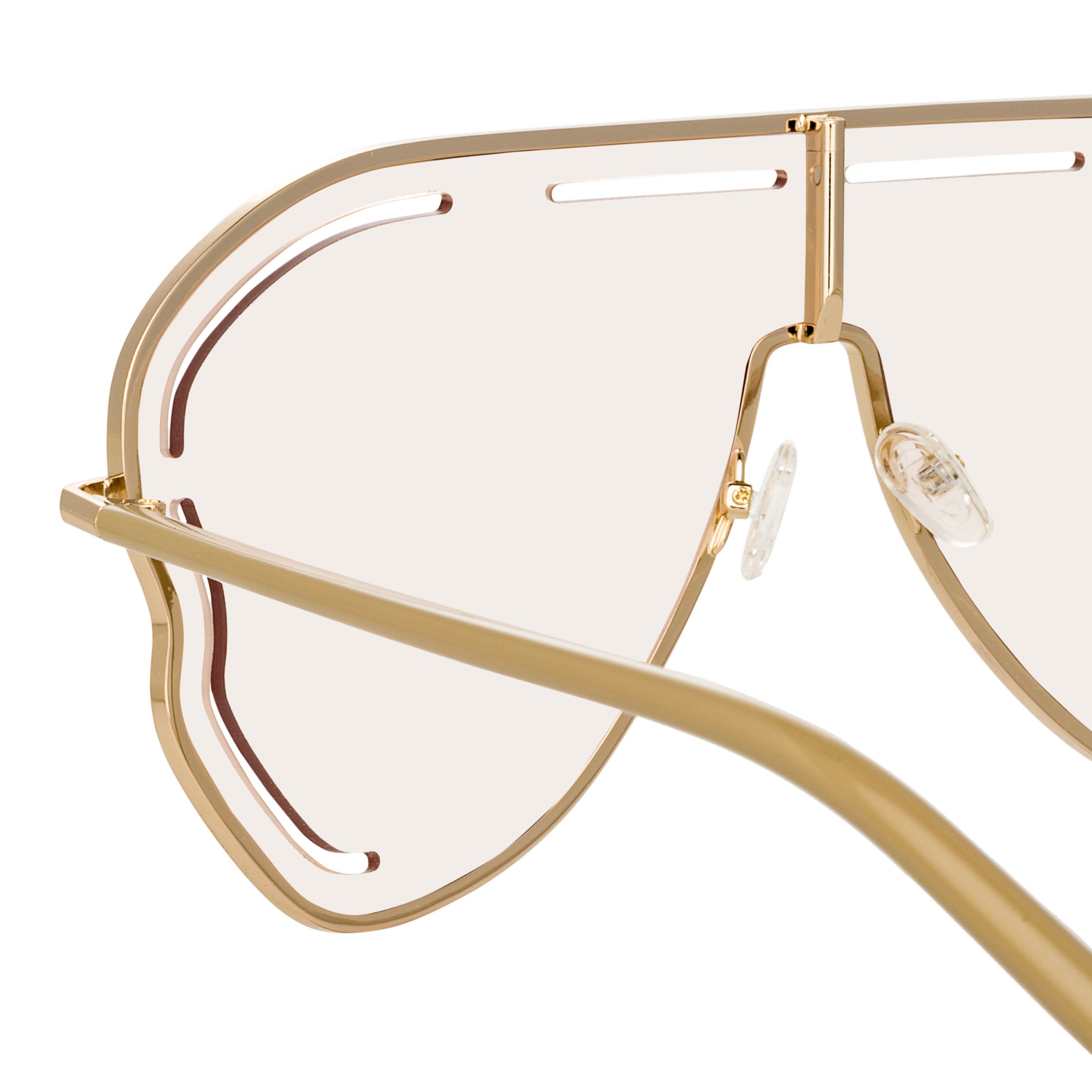 Color_MW266C4SUN - Matthew Williamson Gardenia Sunglasses in Light Gold and Pink