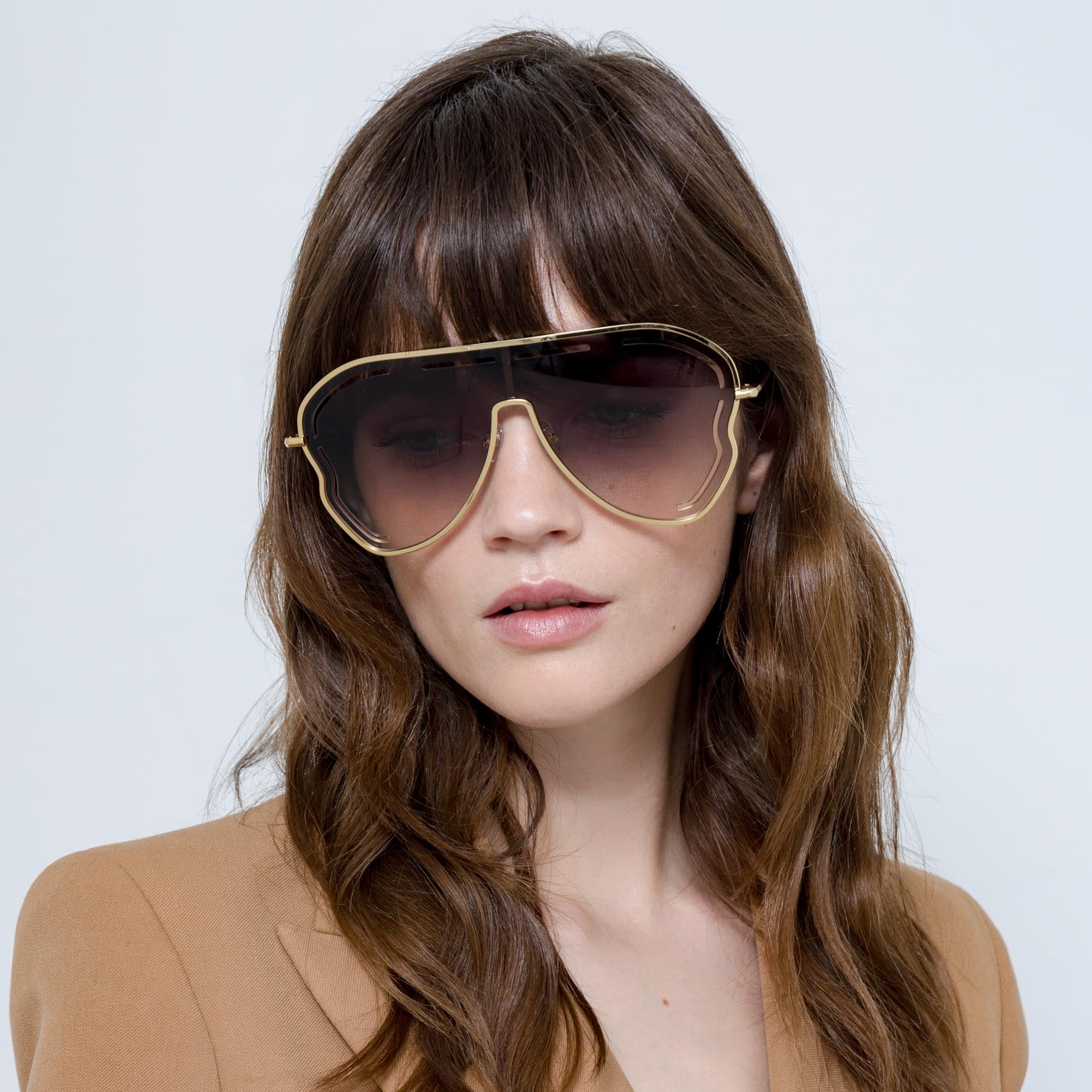 Color_MW266C4SUN - Matthew Williamson Gardenia Sunglasses in Light Gold and Pink