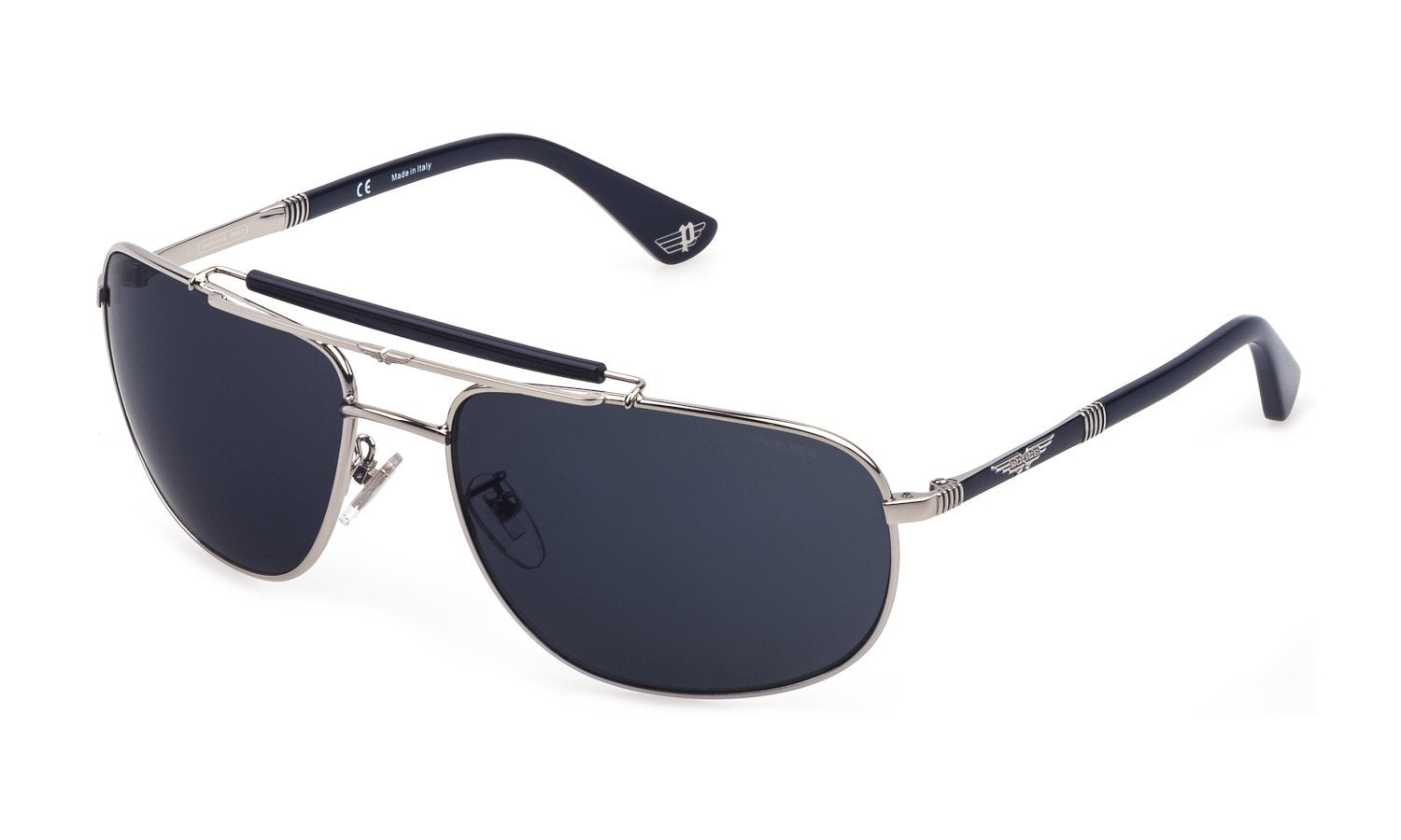 Color_E70B - Shiny Palladium W/blue Parts