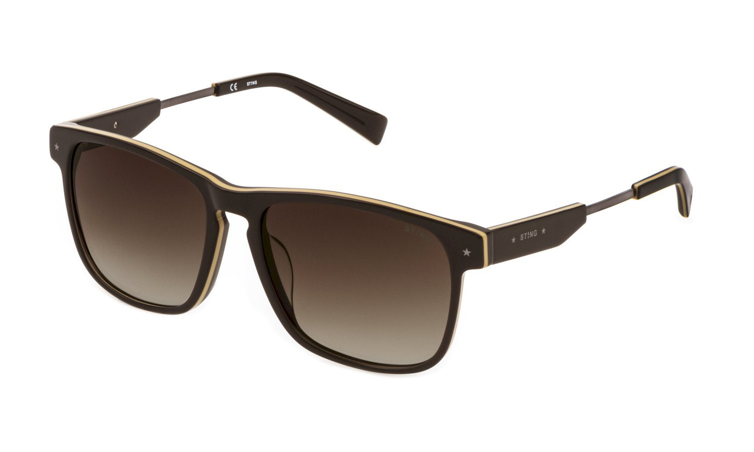 Color_AAHY - Brown Top+beige+shiny Brown