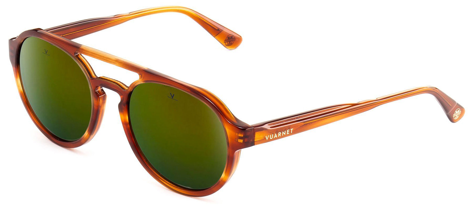 Color_VL190900021128 - DISTRICT 1909 Tortoise (honey tortoise) / Pure Grey Green Flashed