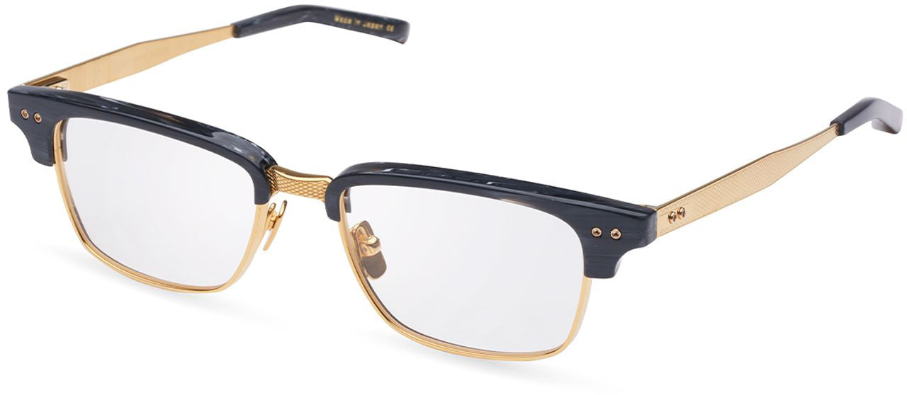 Color_DRX-2064-G-GRY-GLD-55 - DARK GREY SWIRL - YELLOW GOLD - CLEAR