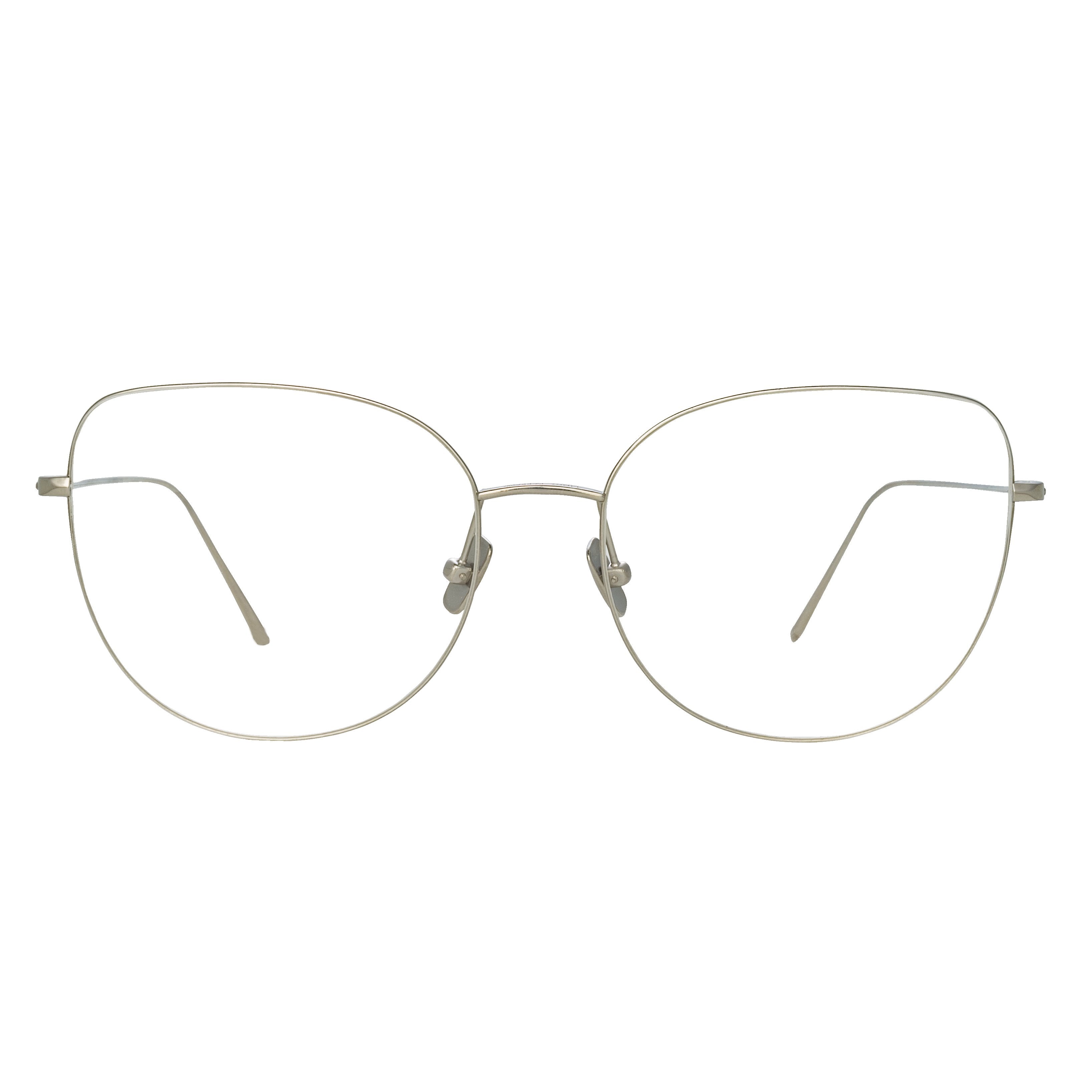 Color_LF38C2OPT - Maya Cat Eye Optical Frame in White Gold