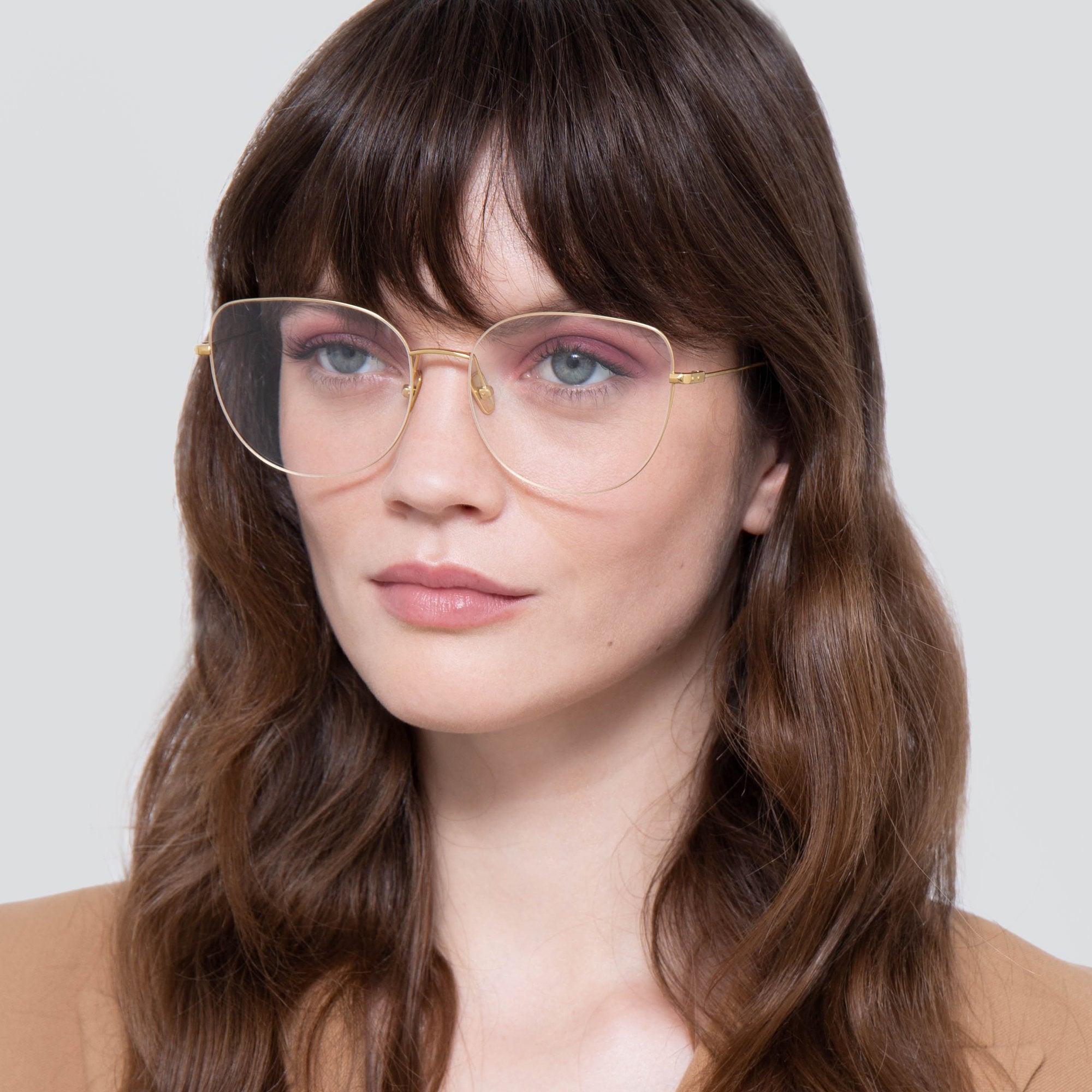 Color_LF38C2OPT - Maya Cat Eye Optical Frame in White Gold