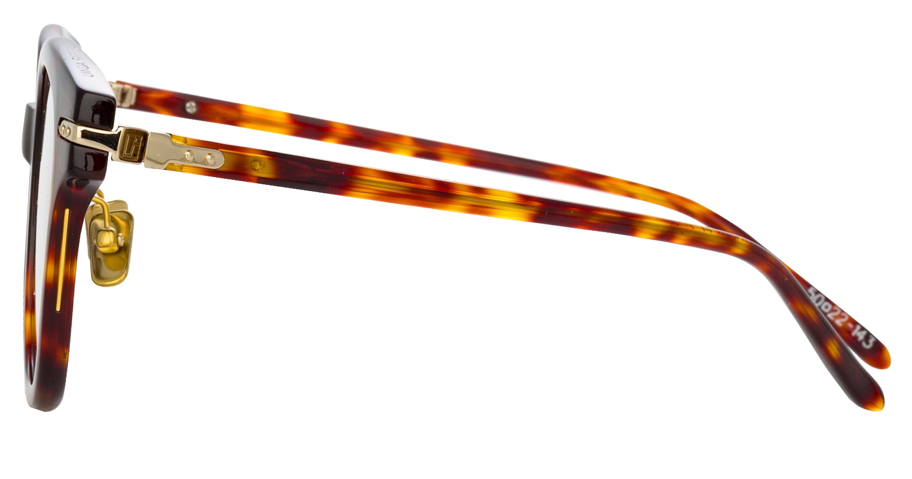 Color_LF42C2OPT - Atkins Optical D-Frame in Tortoiseshell and Clear