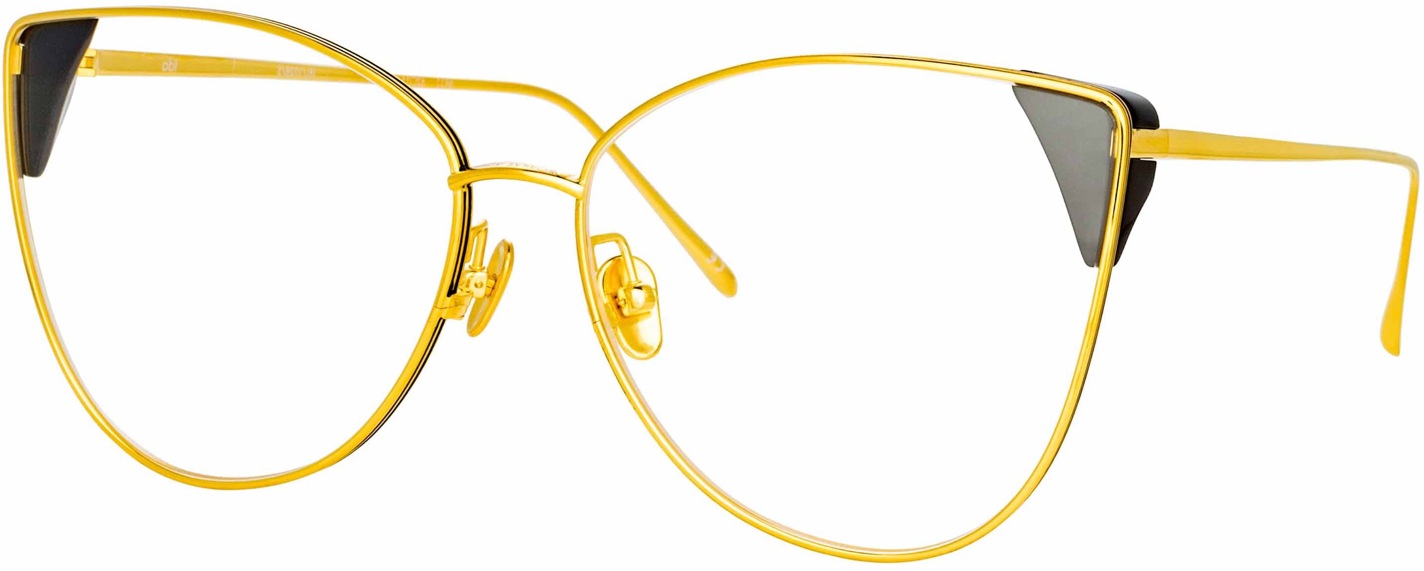Color_LFL1028C5OPT - Ida Cat Eye Optical Frame in Yellow Gold