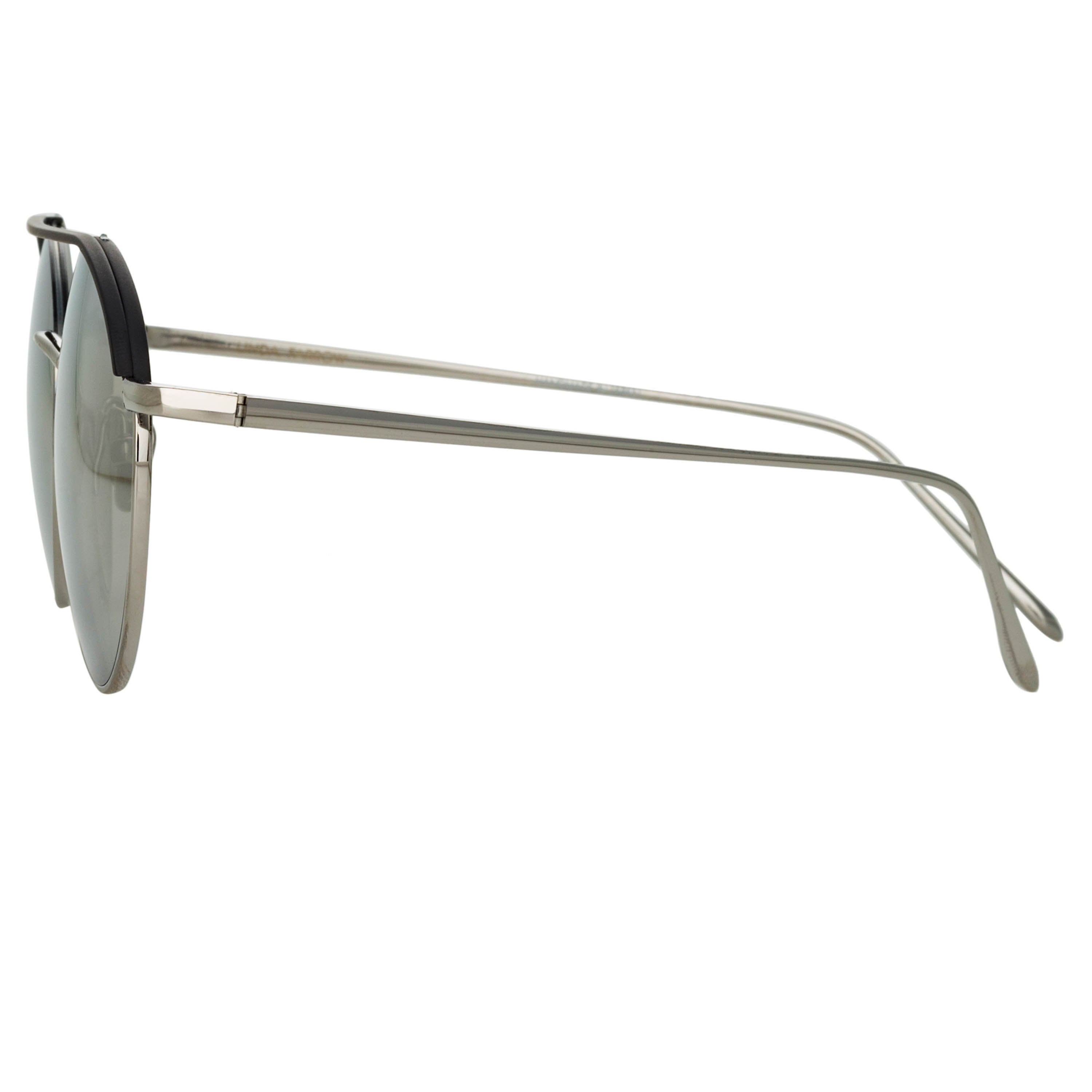 Color_LFL1031C3SUN - Dustin Round Sunglasses in Black and White Gold