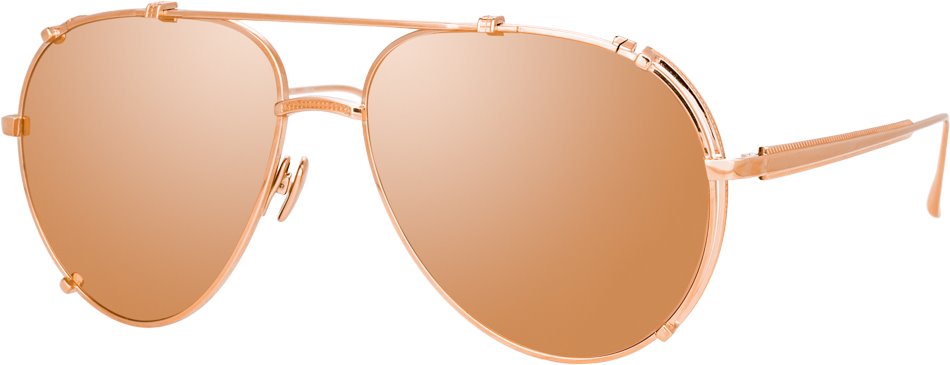 Color_LFL1039C3SUN - Newman Aviator Sunglasses in Rose Gold