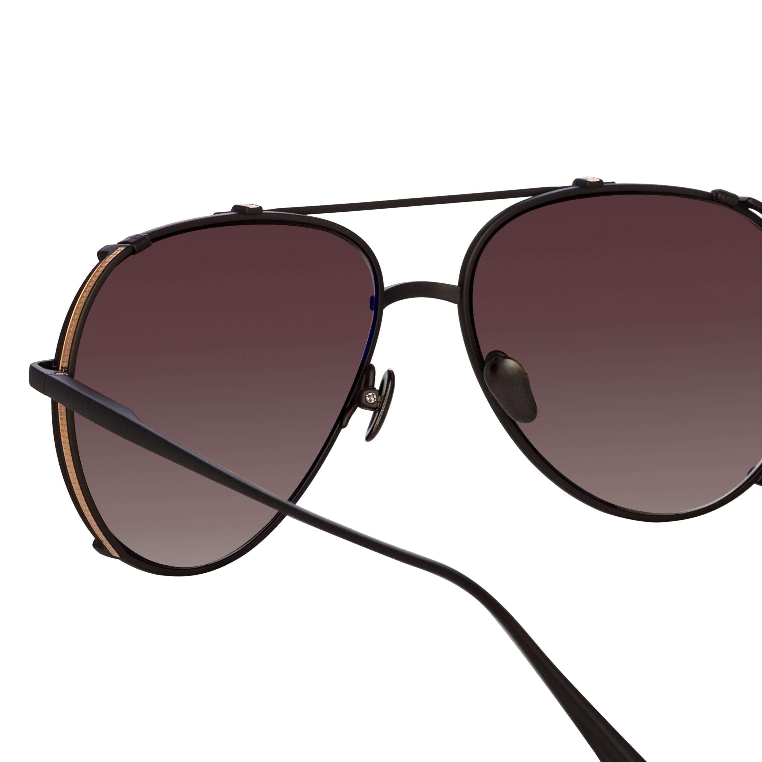 Color_LFL1039C8SUN - Newman Aviator Sunglasses in Black