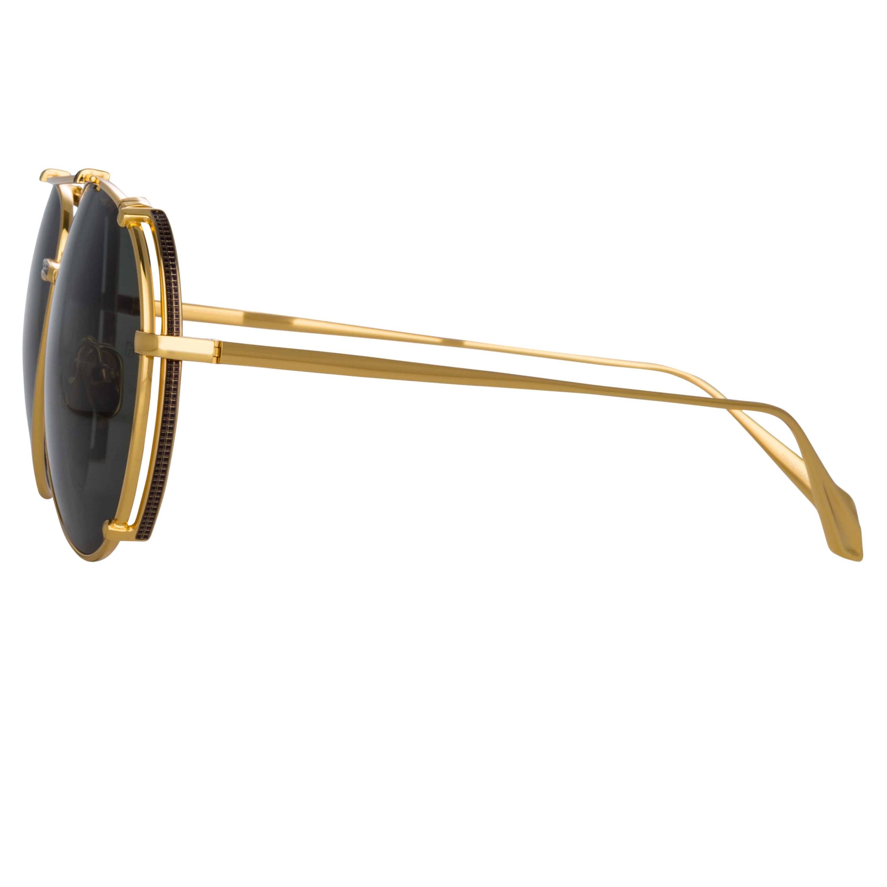 Color_LFL1039C9SUN - Newman Aviator Sunglasses in Yellow Gold