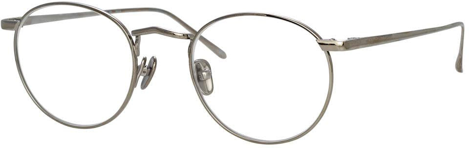 Color_LFL1044C2OPT - Bronson Oval Optical Frame in White Gold and Silver