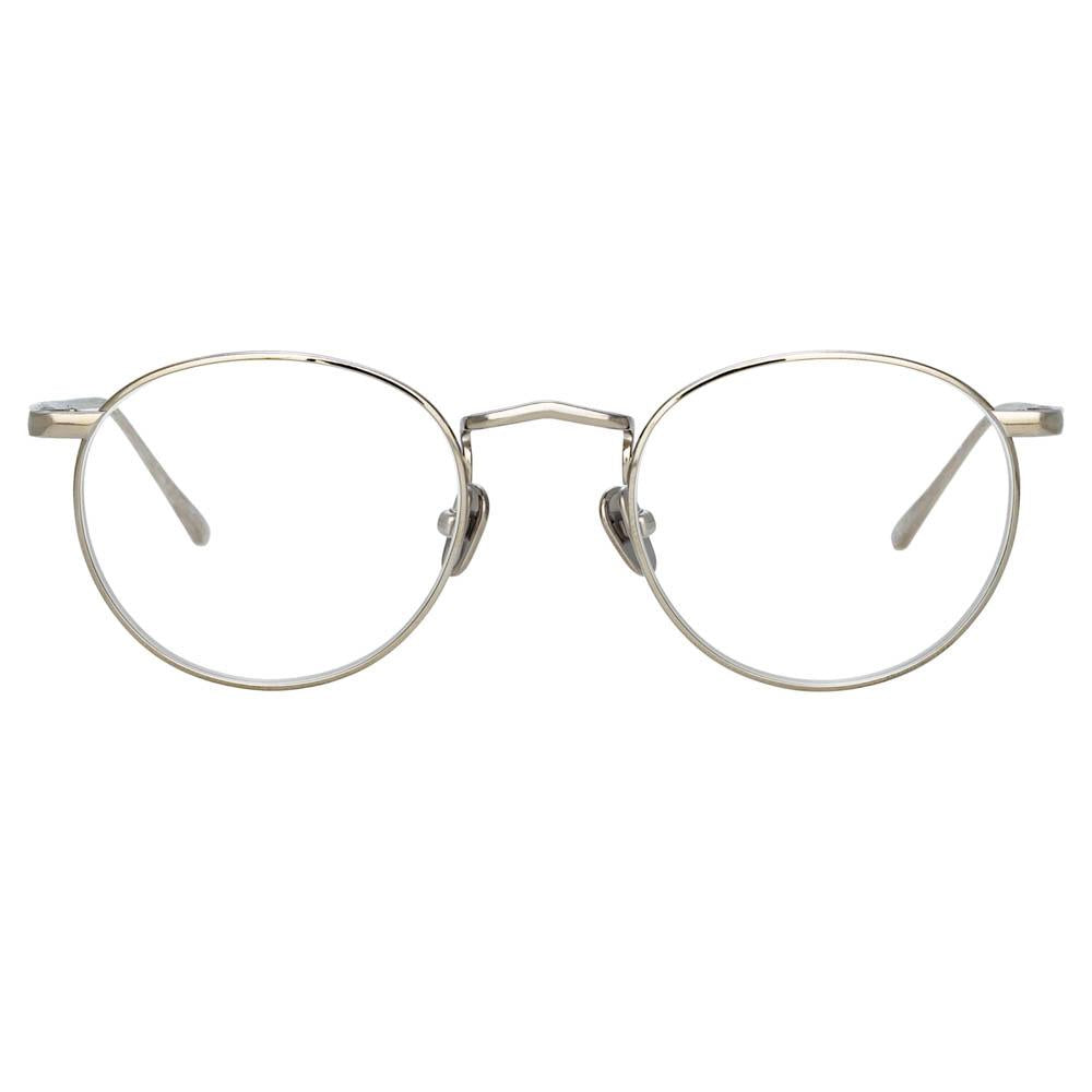Color_LFL1044C2OPT - Bronson Oval Optical Frame in White Gold and Silver