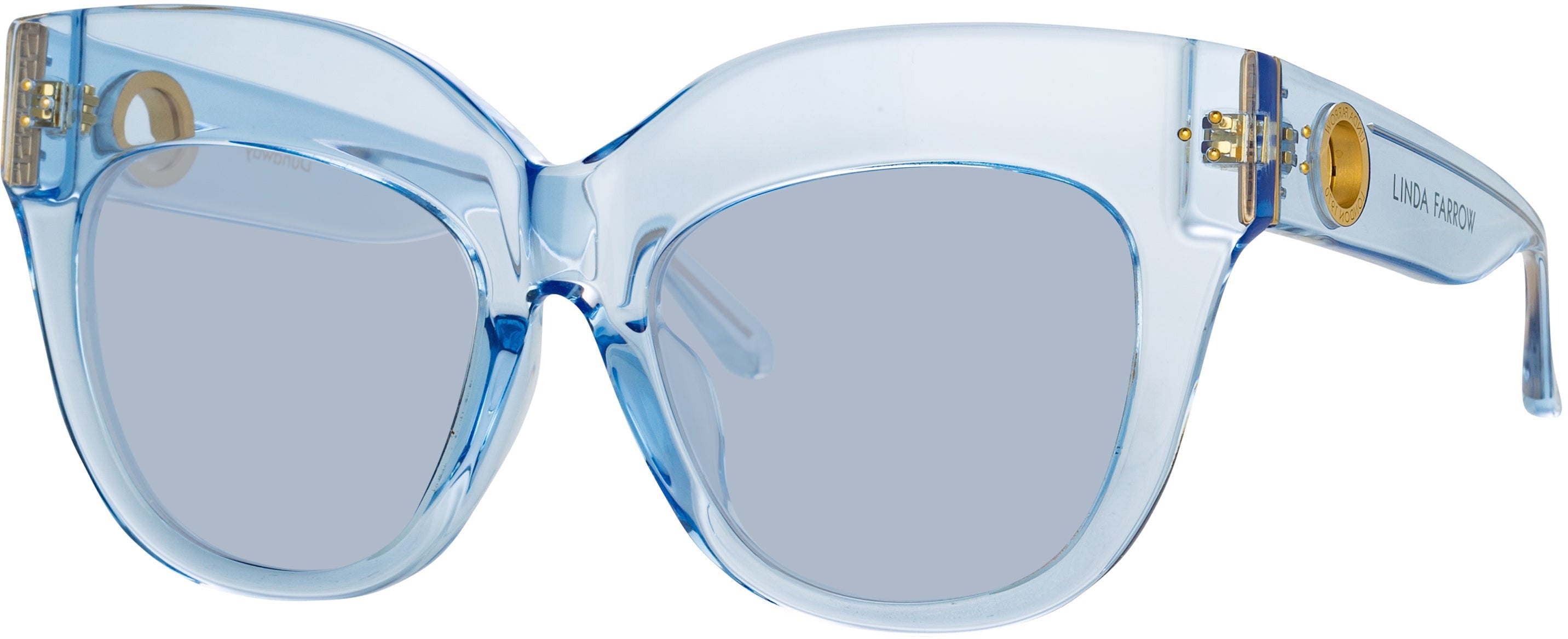 Color_LFL1049C12SUN - Dunaway Oversized Sunglasses in Blue