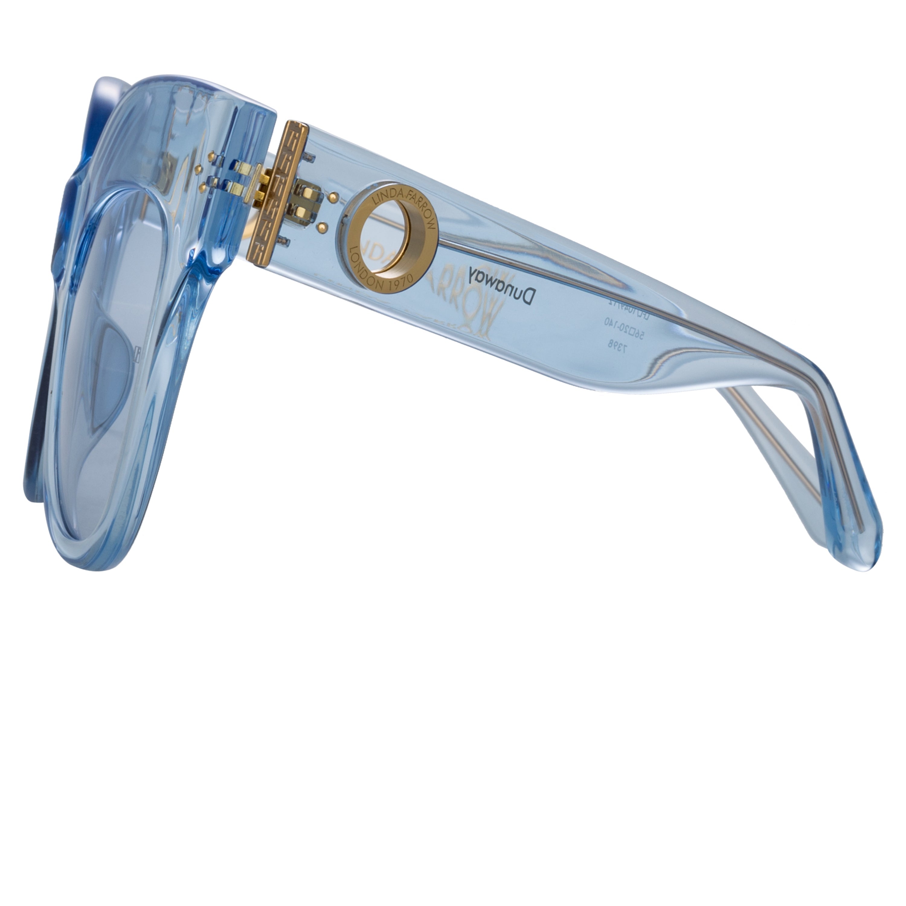 Color_LFL1049C12SUN - Dunaway Oversized Sunglasses in Blue