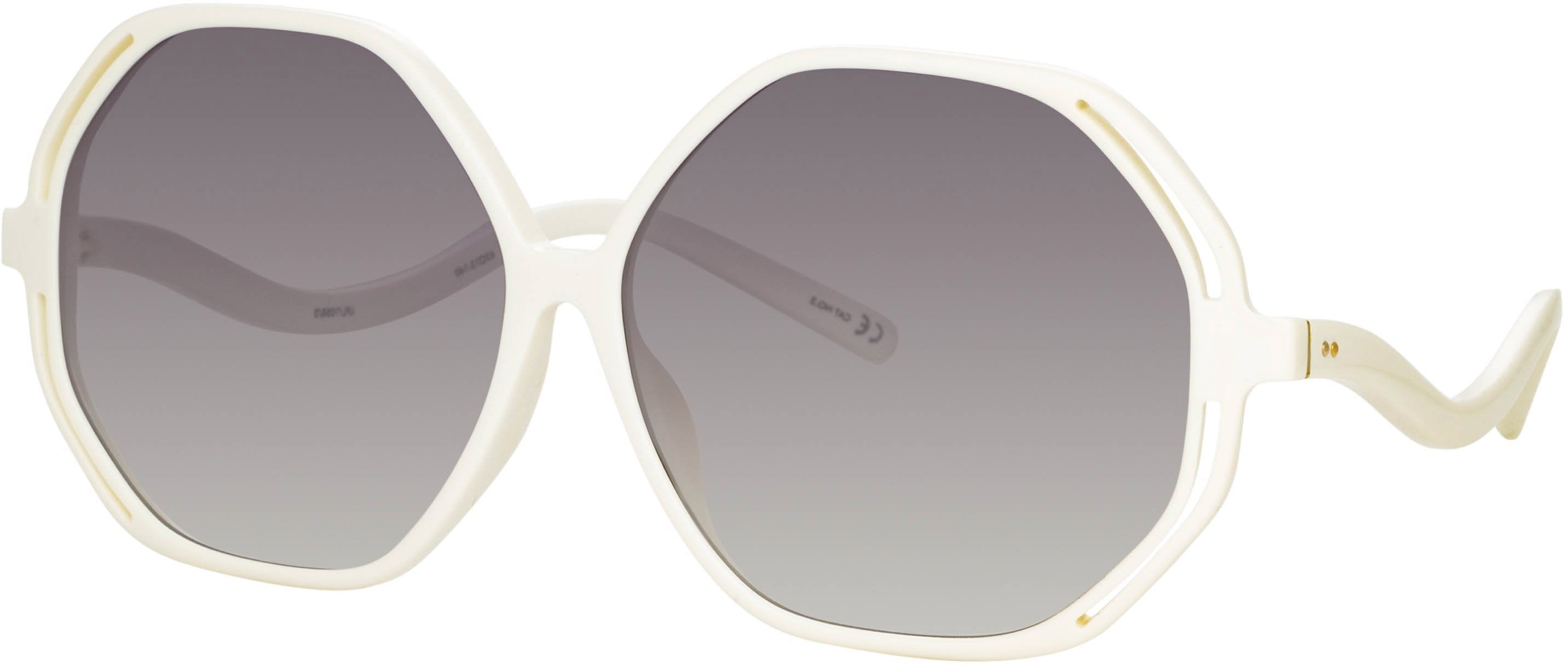 Color_LFL1058C3SUN - Una Oversized Sunglasses in White