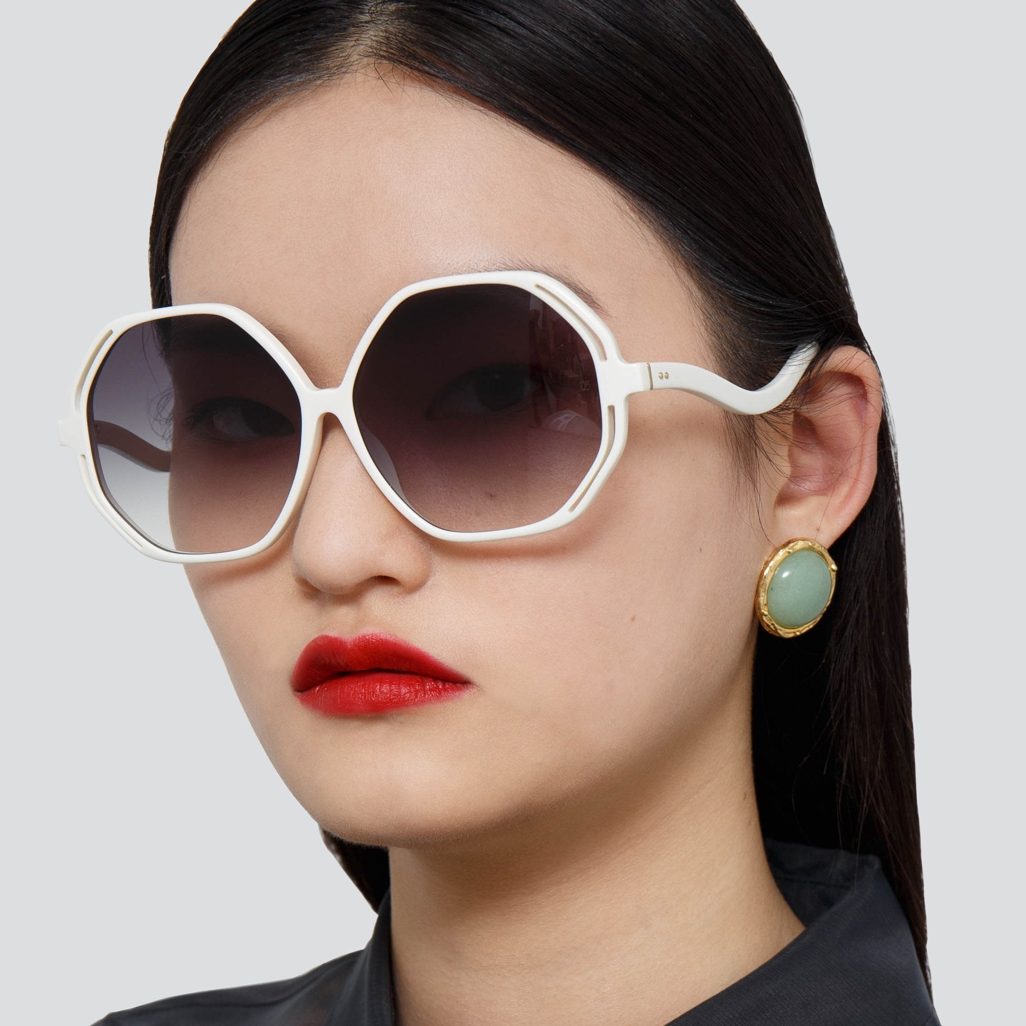 Color_LFL1058C3SUN - Una Oversized Sunglasses in White
