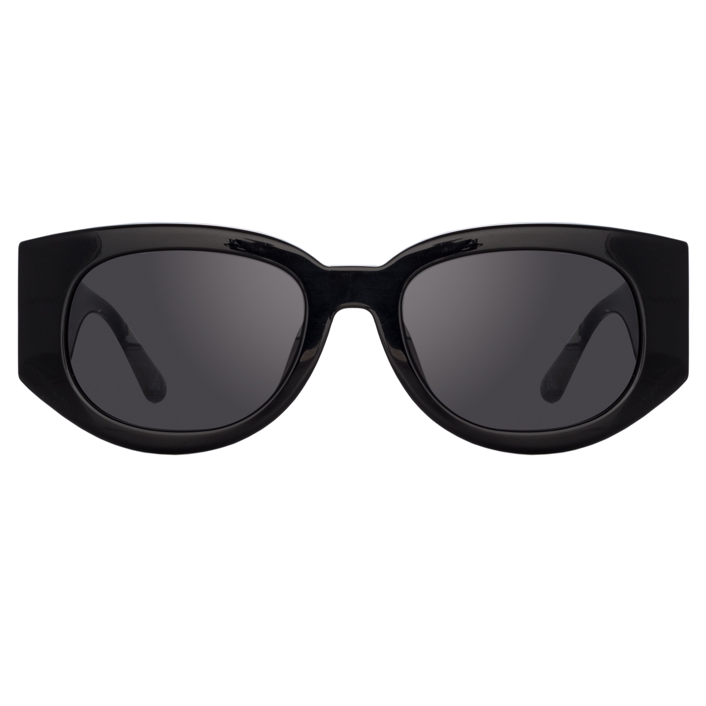 Color_LFL1059C12SUN - Debbie D-Frame Sunglasses in Black and Crystal Temples