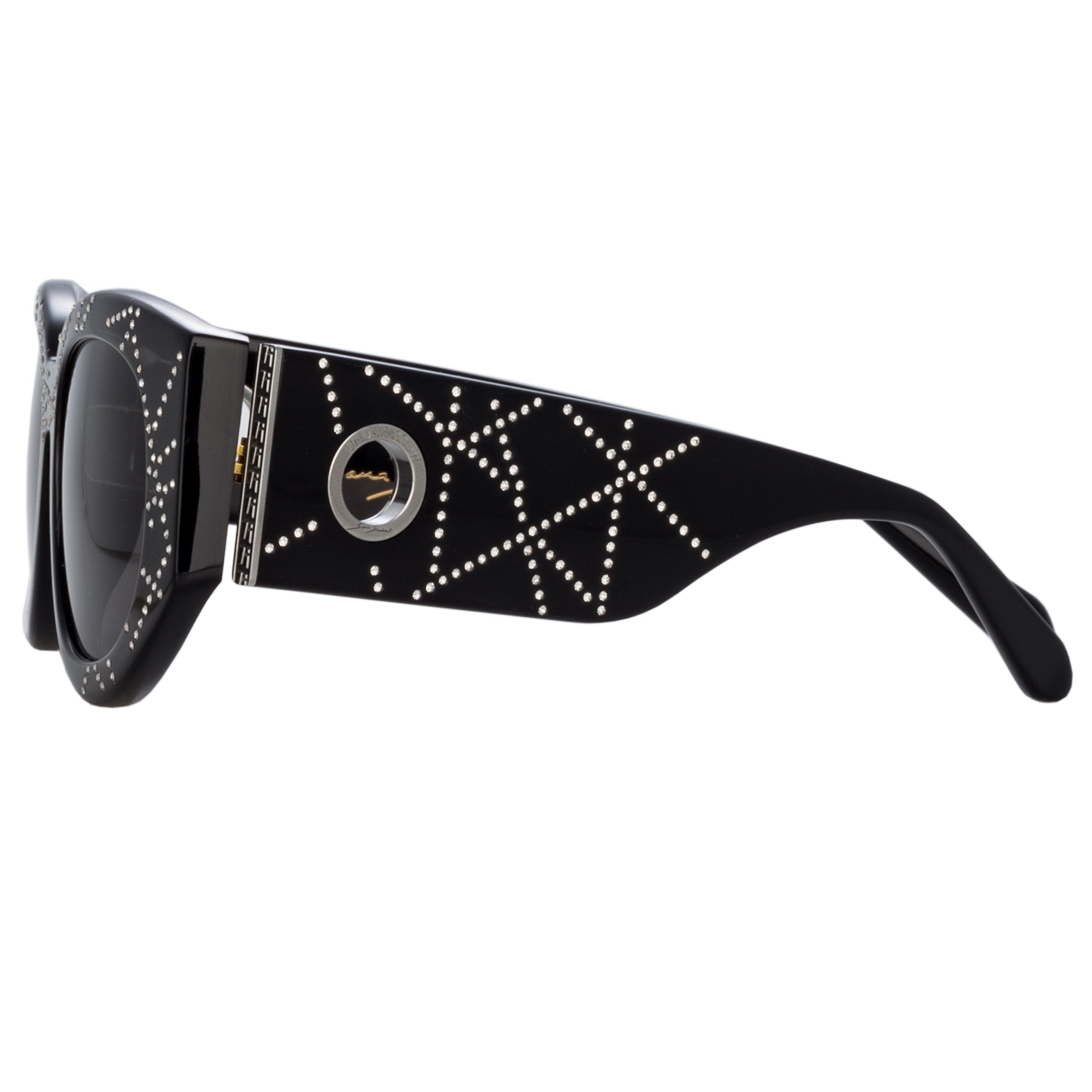 Color_LFL1059C13SUN - Debbie D-Frame Sunglasses in Black and Crystals